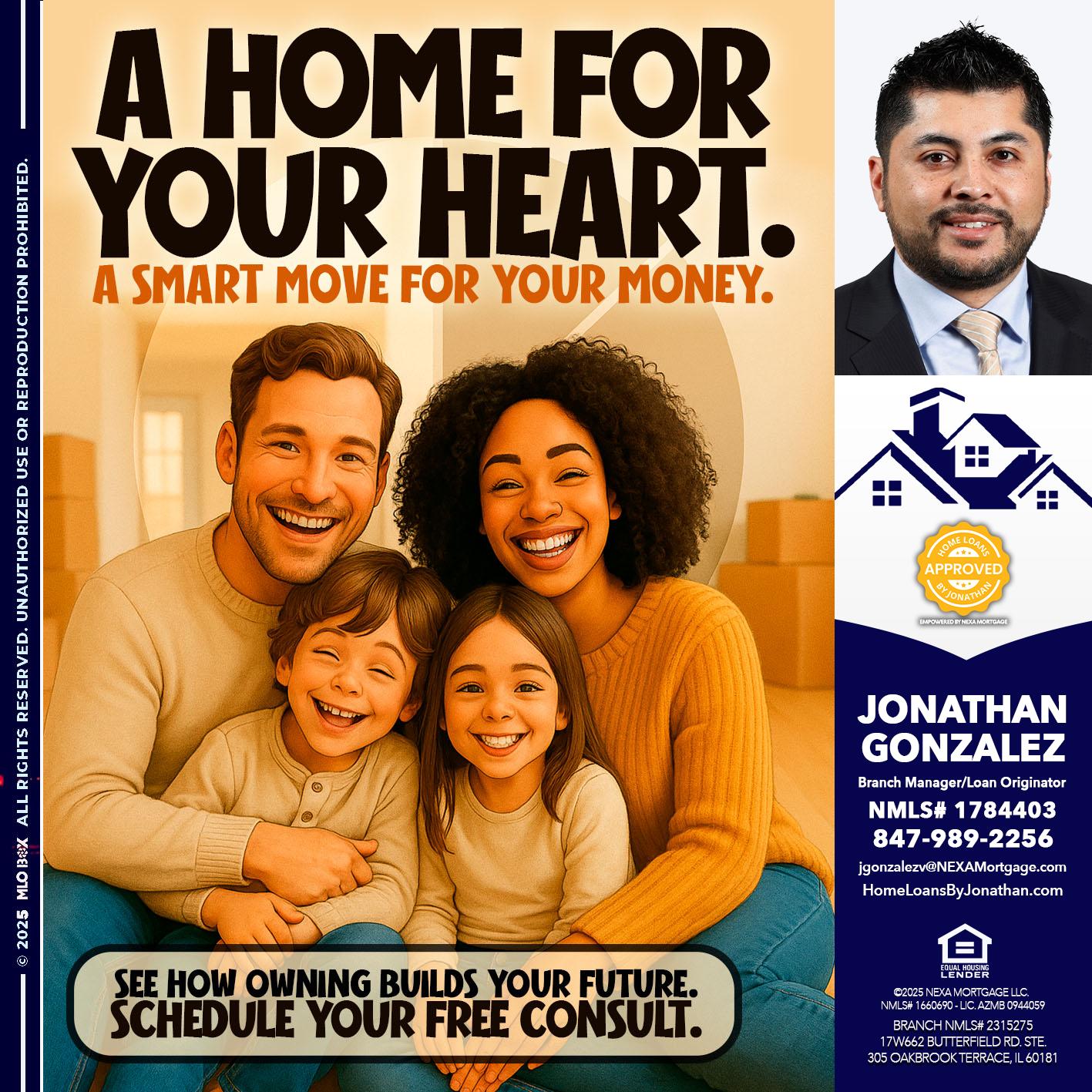 A HOME FOR - Jonathan Gonzalez -Branch Manager/Loan Originator