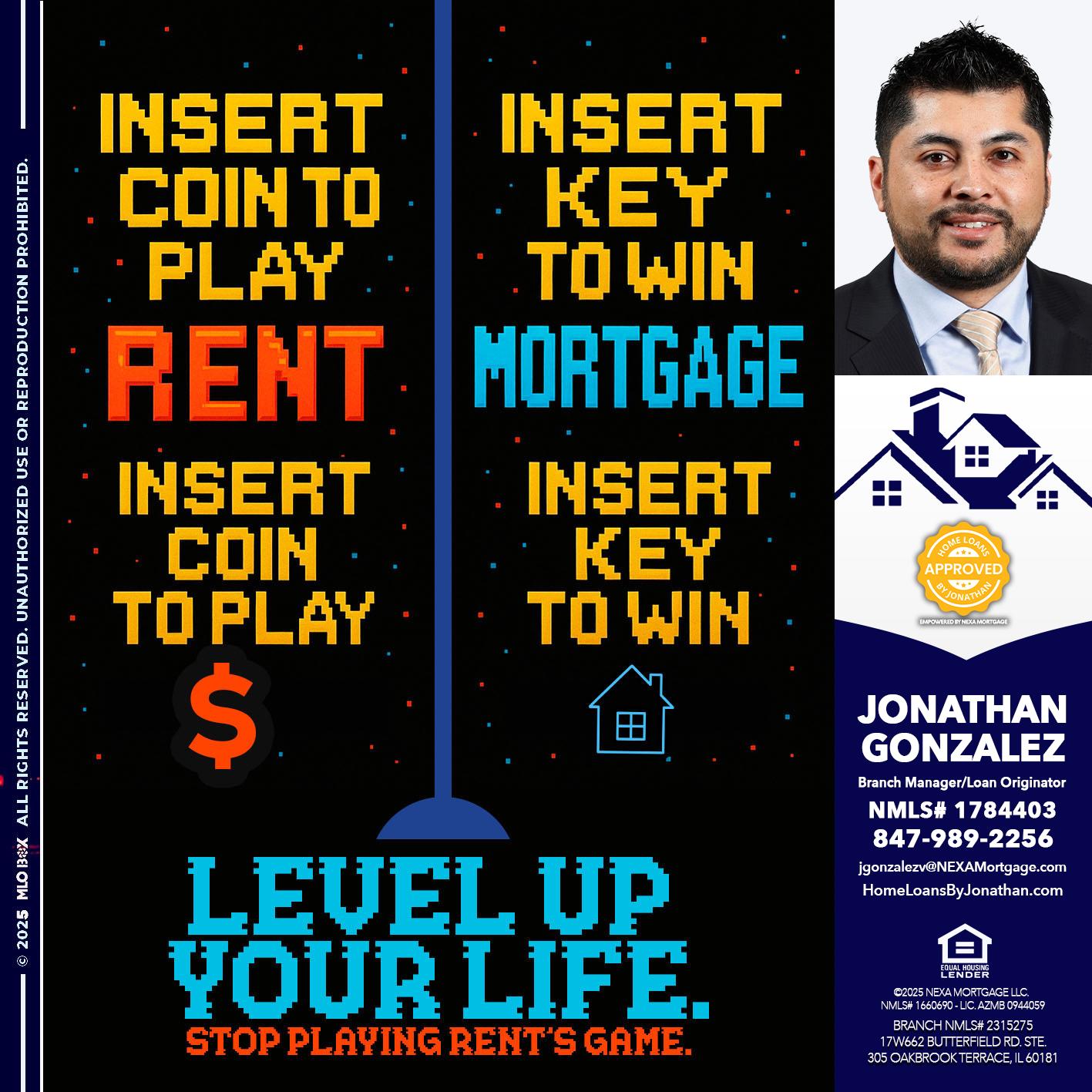 INSERT COIN - Jonathan Gonzalez -Branch Manager/Loan Originator