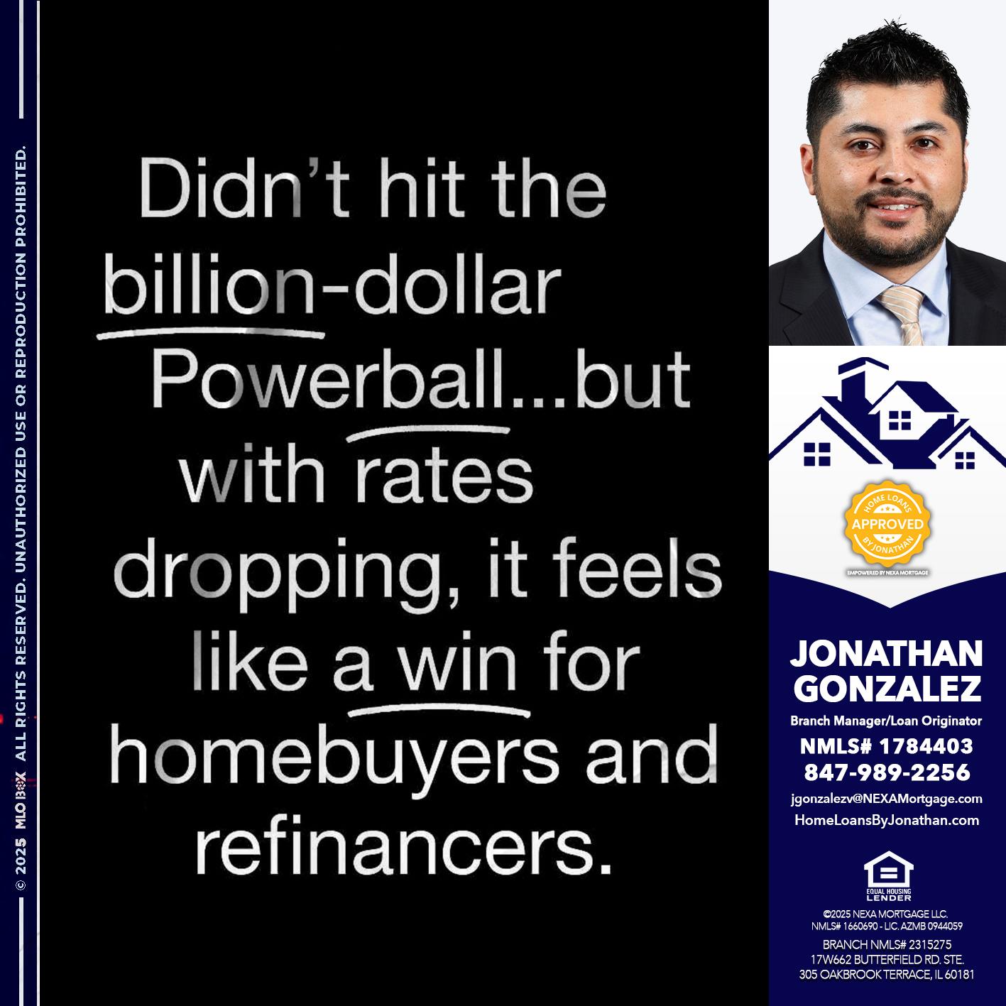 DIDNT HIT - Jonathan Gonzalez -Branch Manager/Loan Originator