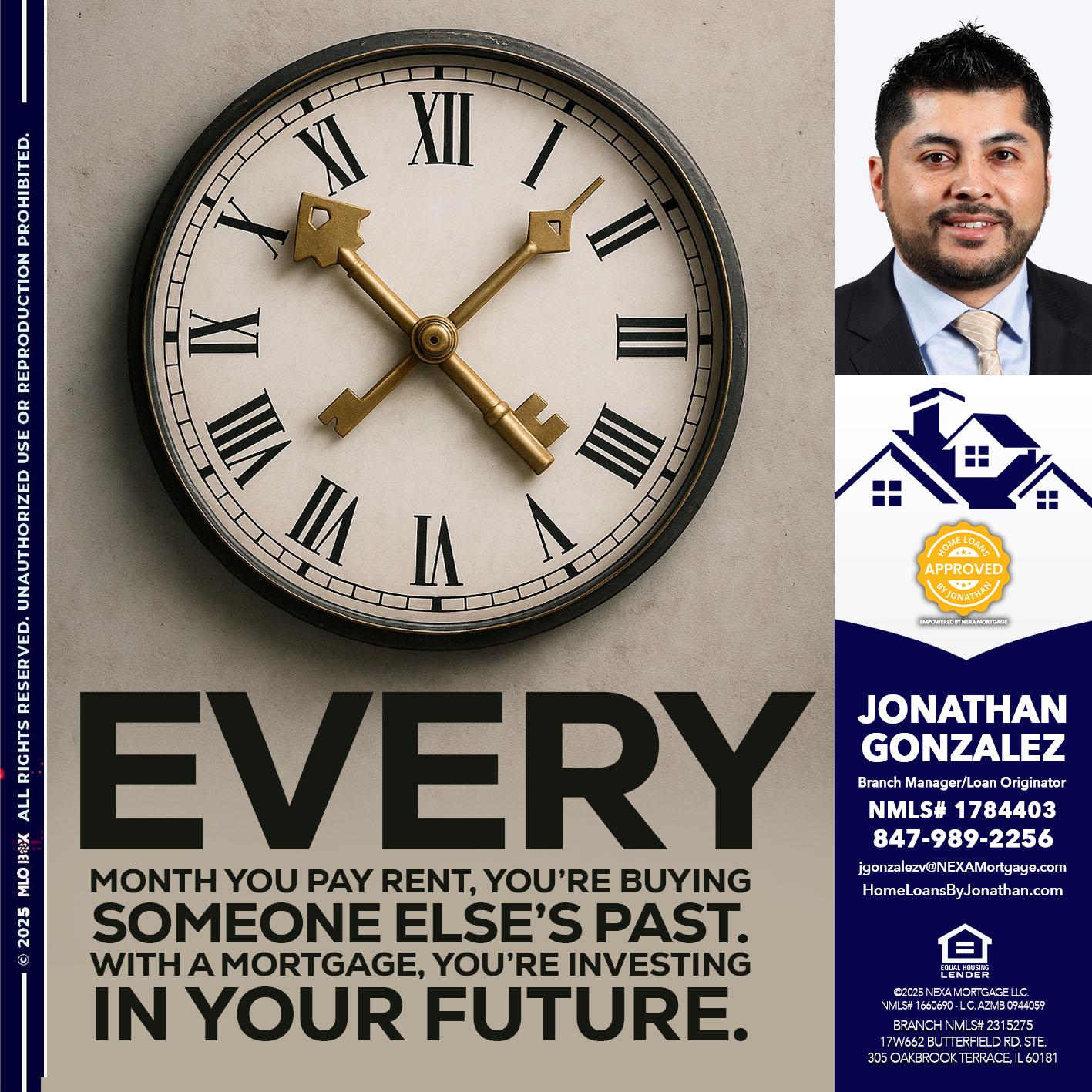EVERY MONTH - Jonathan Gonzalez -Branch Manager/Loan Originator