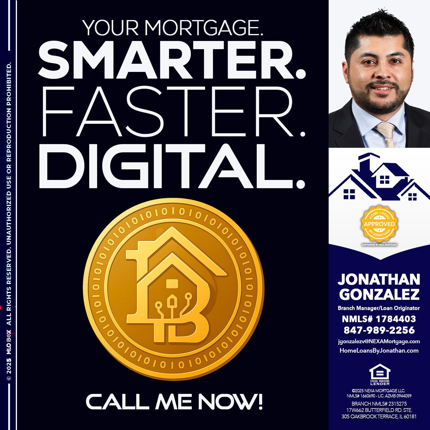 YOUR MORTGAGE - Jonathan Gonzalez -Branch Manager/Loan Originator